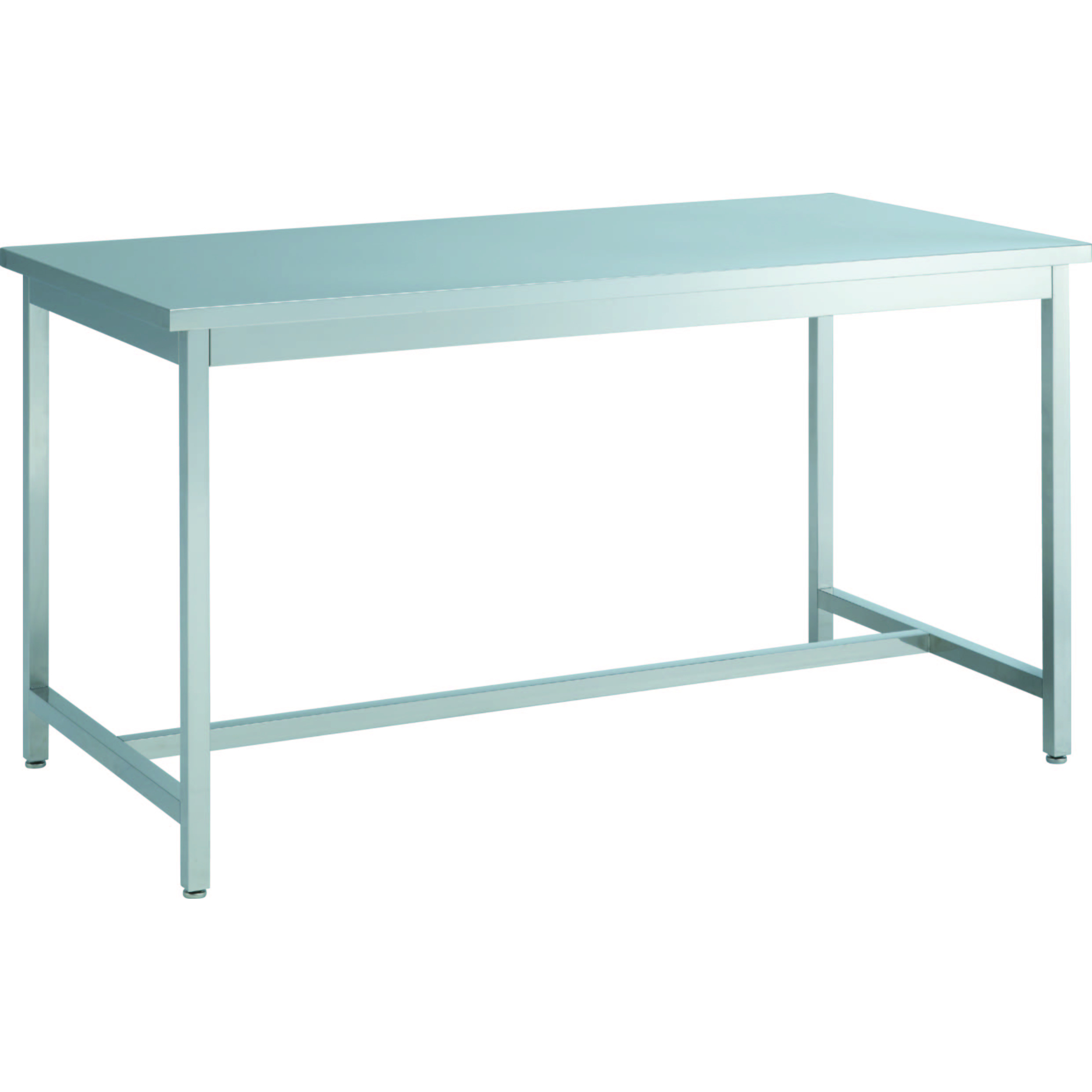 【作業台】ステンレス作業台 片面 アジャスタータイプ 棚無 引出し無 1200×750×800mm